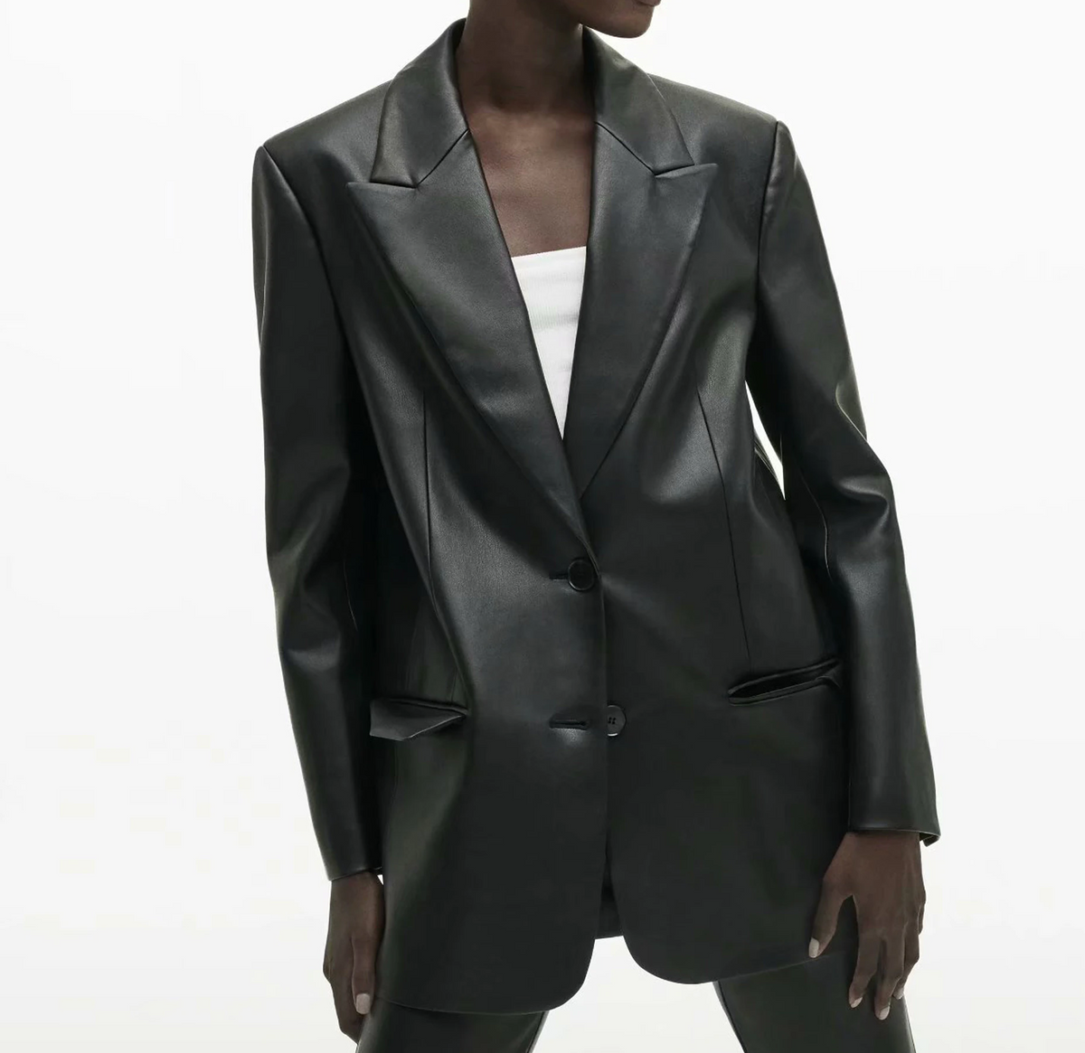Blazer de cuero Jasmine