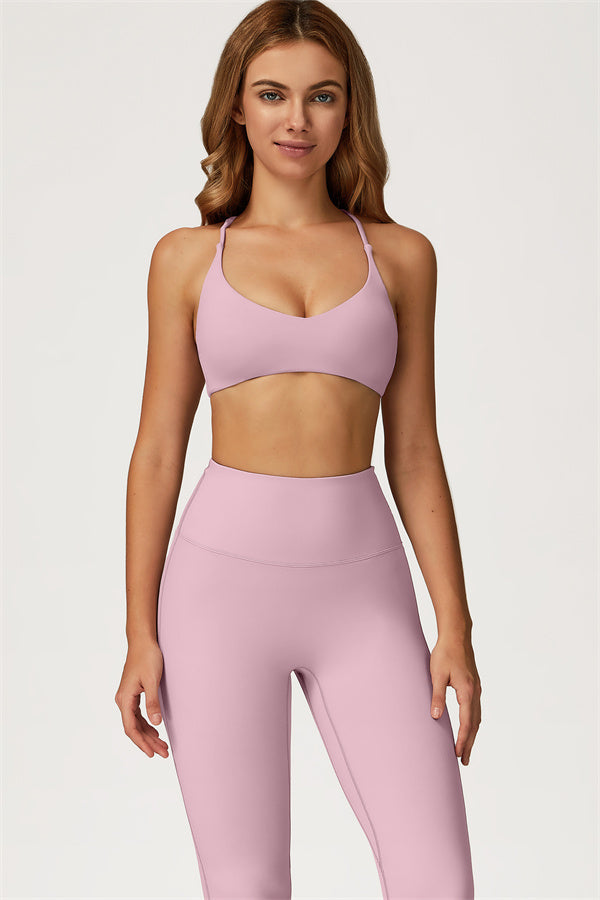Lily 2-delige set met sport-bh en uitlopende legging