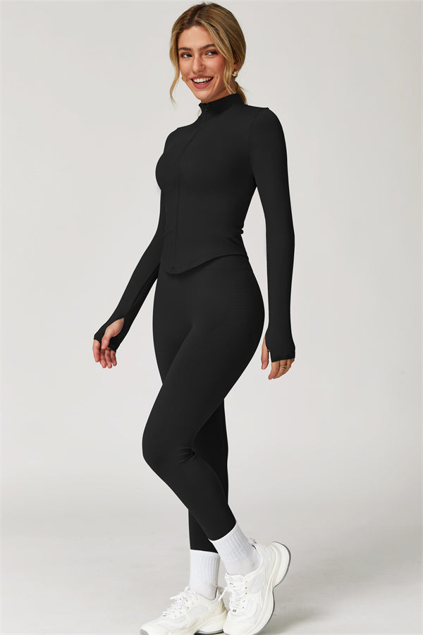 Delight 3-piece set: jacket, sports bra, and leggings