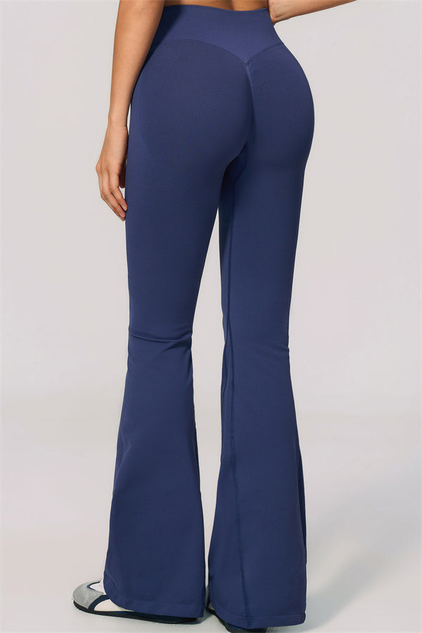Conjunto de 2 piezas Velvetine: top de tirantes y leggings acampanados