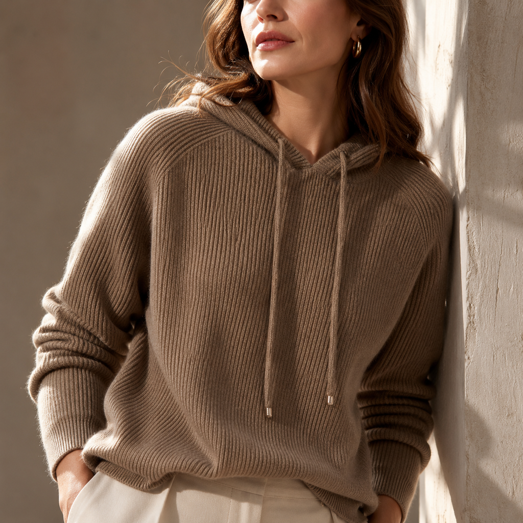 Sudadera con capucha de punto Anabelle