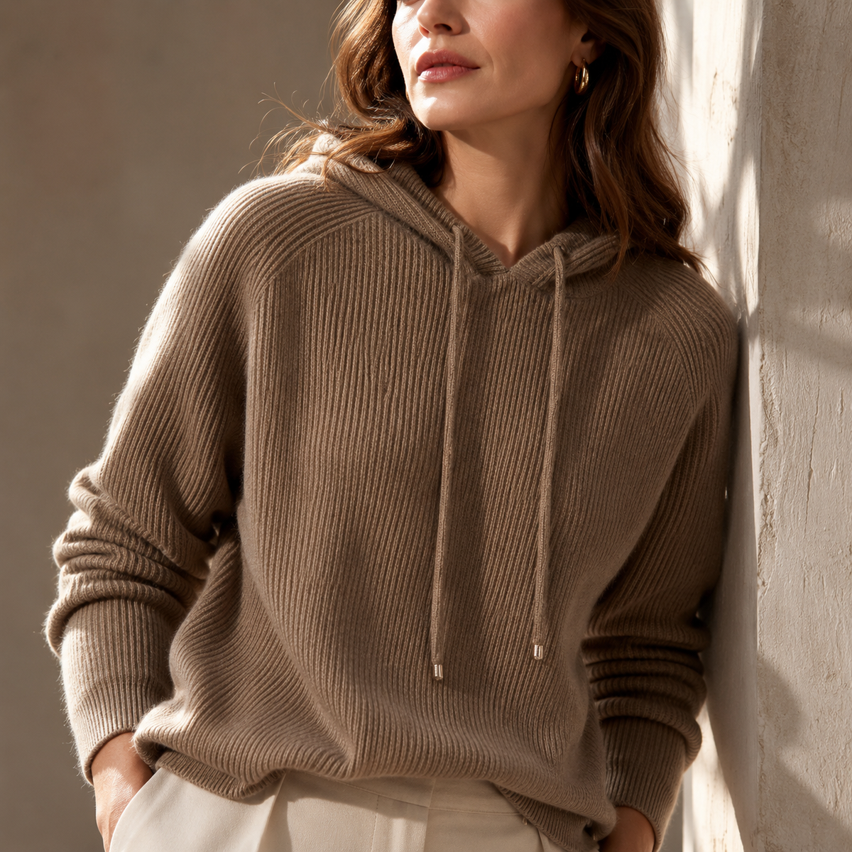 Sudadera con capucha de punto Anabelle