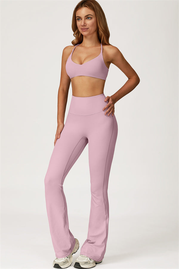Lily 2-delige set met sport-bh en uitlopende legging