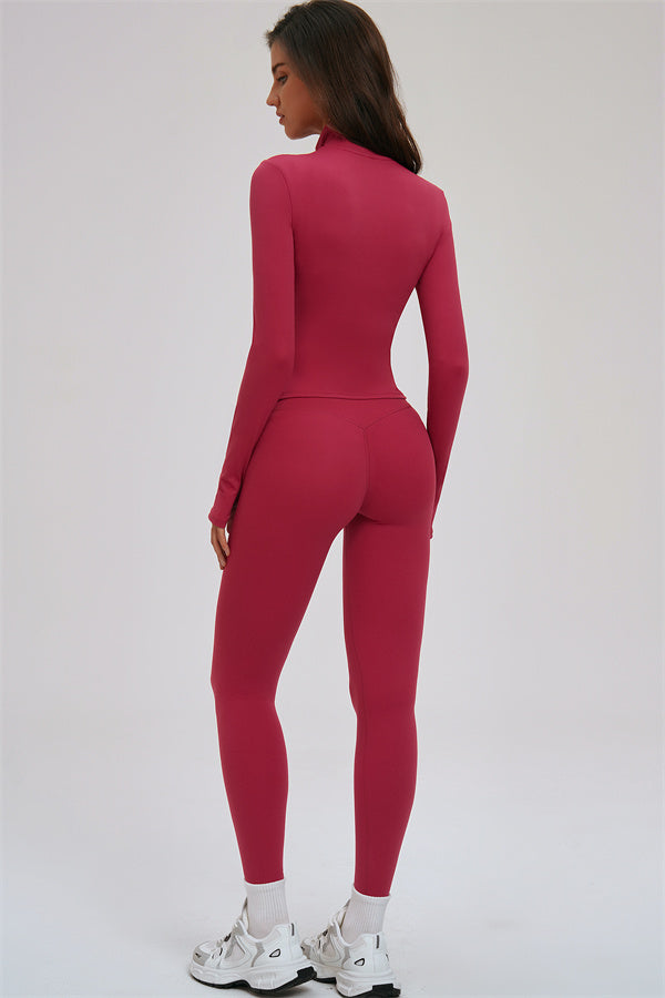 Set da 3 pezzi Kinetic: giacca con zip, reggiseno sportivo e leggings