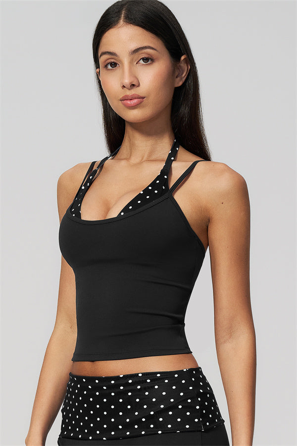 Enliven 2-teiliges Set: Neckholder-Top und Shorts