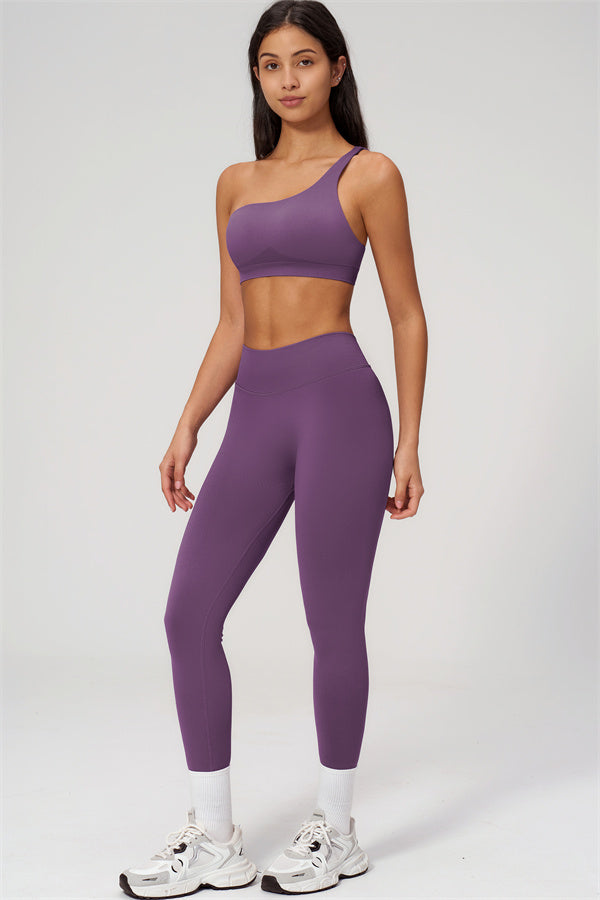 Empower 2-delige set: sportbeha met één schouderband en legging
