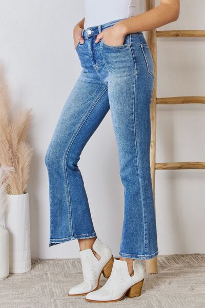 Jeans acampanados de tiro alto al tobillo RISEN en tallas inclusivas