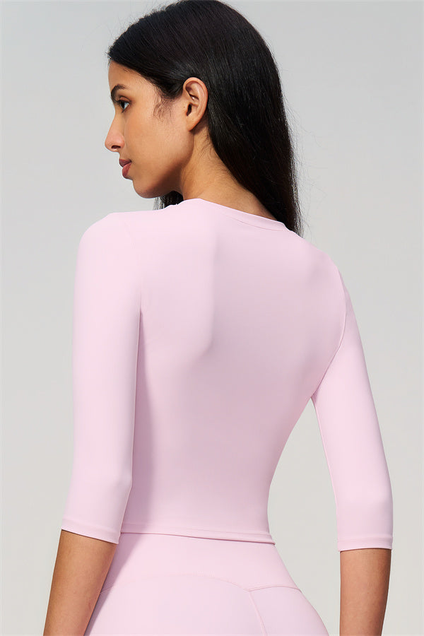 Natalia 2-piece set with half-sleeve top and wide-leg shorts