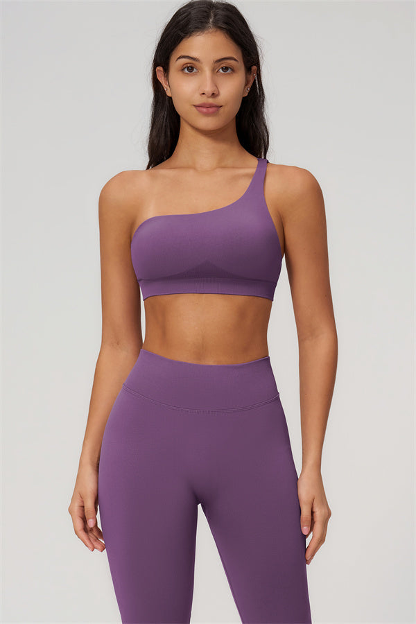 Empower 2-delige set: sportbeha met één schouderband en legging