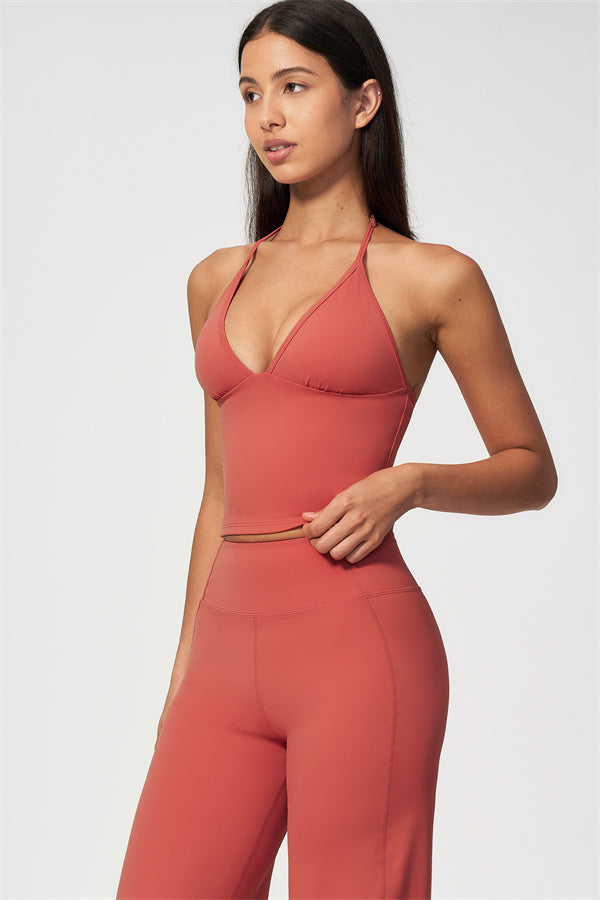 Conjunto RiseFit de 2 piezas: camiseta de tirantes y pantalones de pierna recta