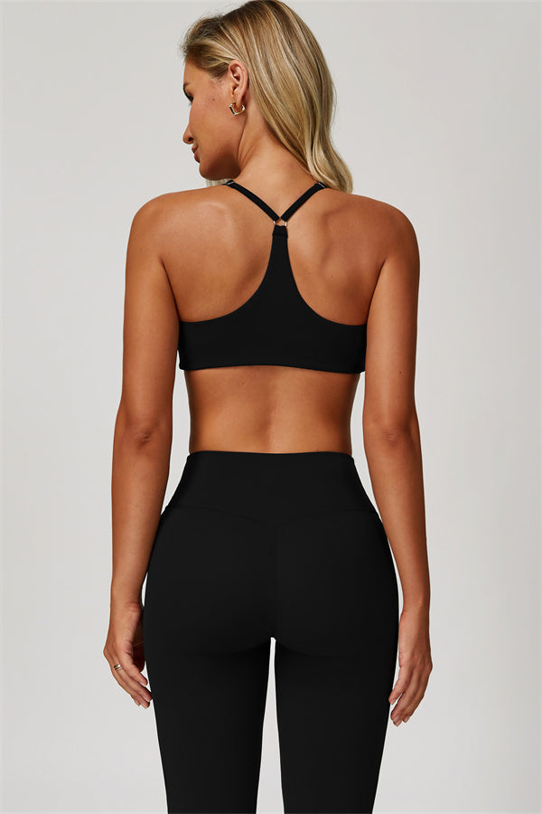 Conjunto Refresh de 2 piezas: sujetador deportivo y leggings acampanados