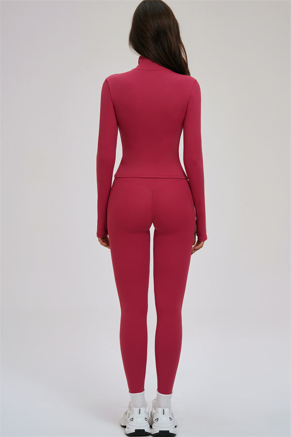 Set da 3 pezzi Kinetic: giacca con zip, reggiseno sportivo e leggings