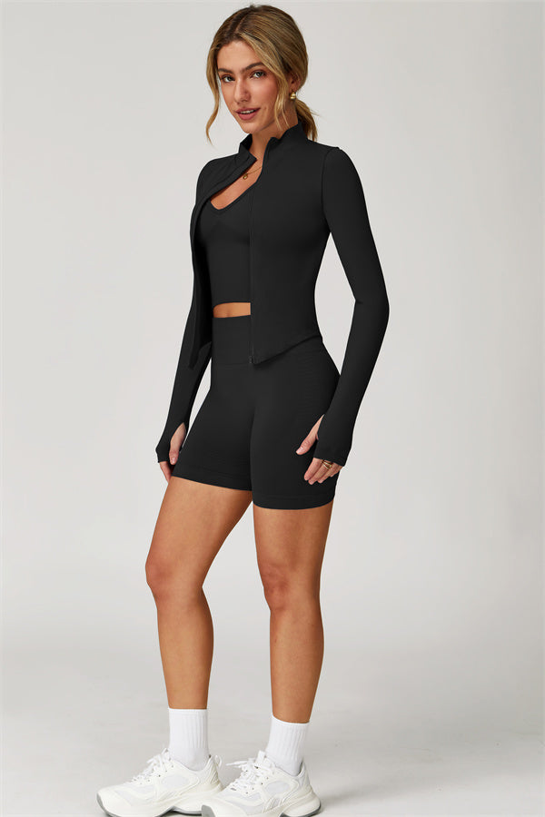 Conjunto Delight de 2 piezas: chaqueta y shorts