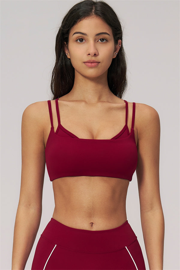 Conjunto de 2 piezas Clarity: sujetador deportivo de doble tirante y leggings