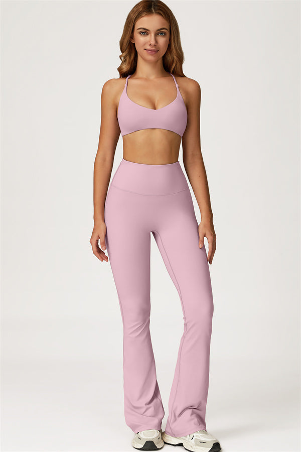 Lily 2-delige set met sport-bh en uitlopende legging