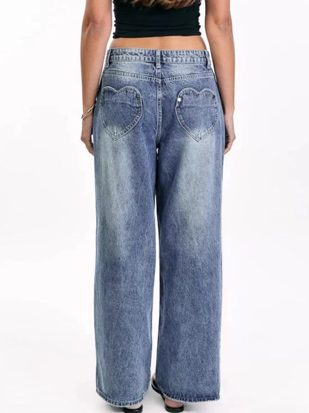 Jeans de pierna ancha con bolsillos — Relajados, refinados y listos para todo