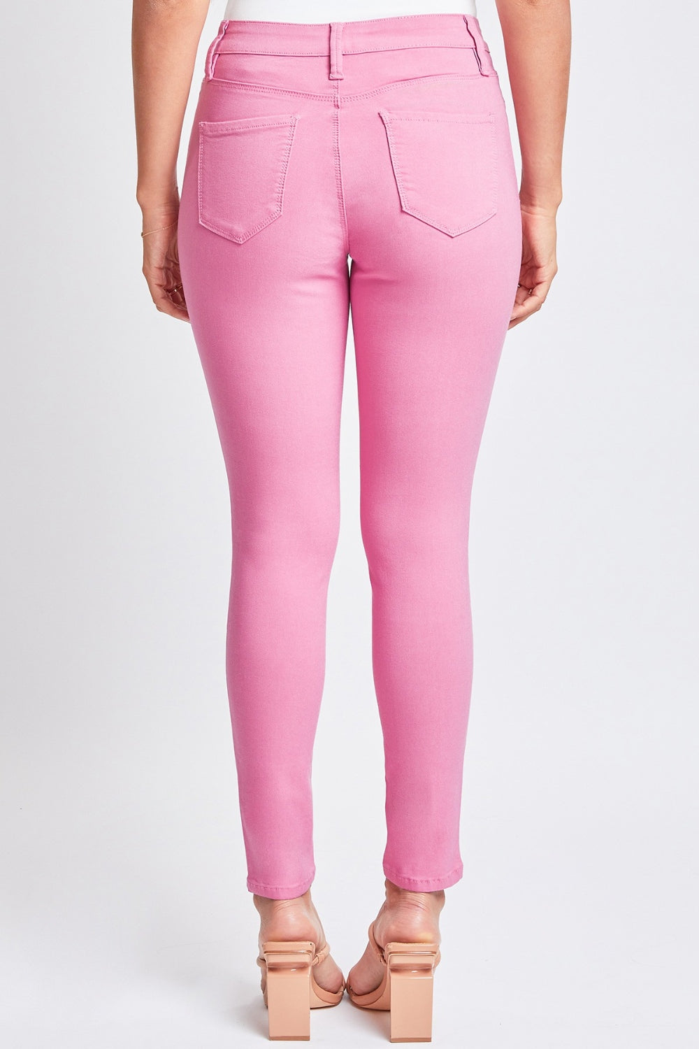 Pantalones pitillo de tiro medio y tejido hiperelástico YMI Jeanswear, en tallas completas