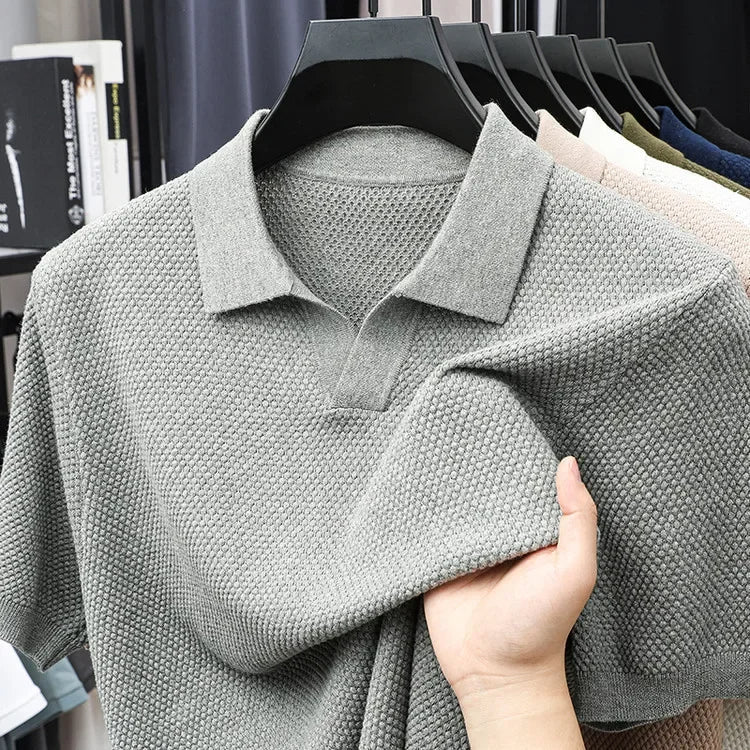 Polo Wesley de punto gofrado