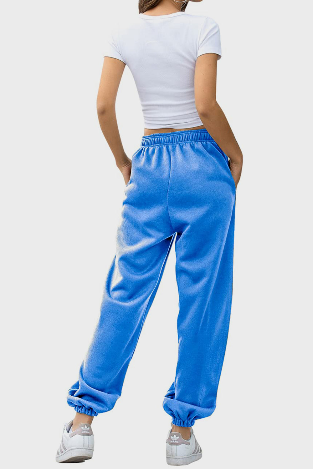 Pantalones jogger con cintura elástica y bolsillos