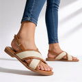 Sandalias de cuero genuino Evelina