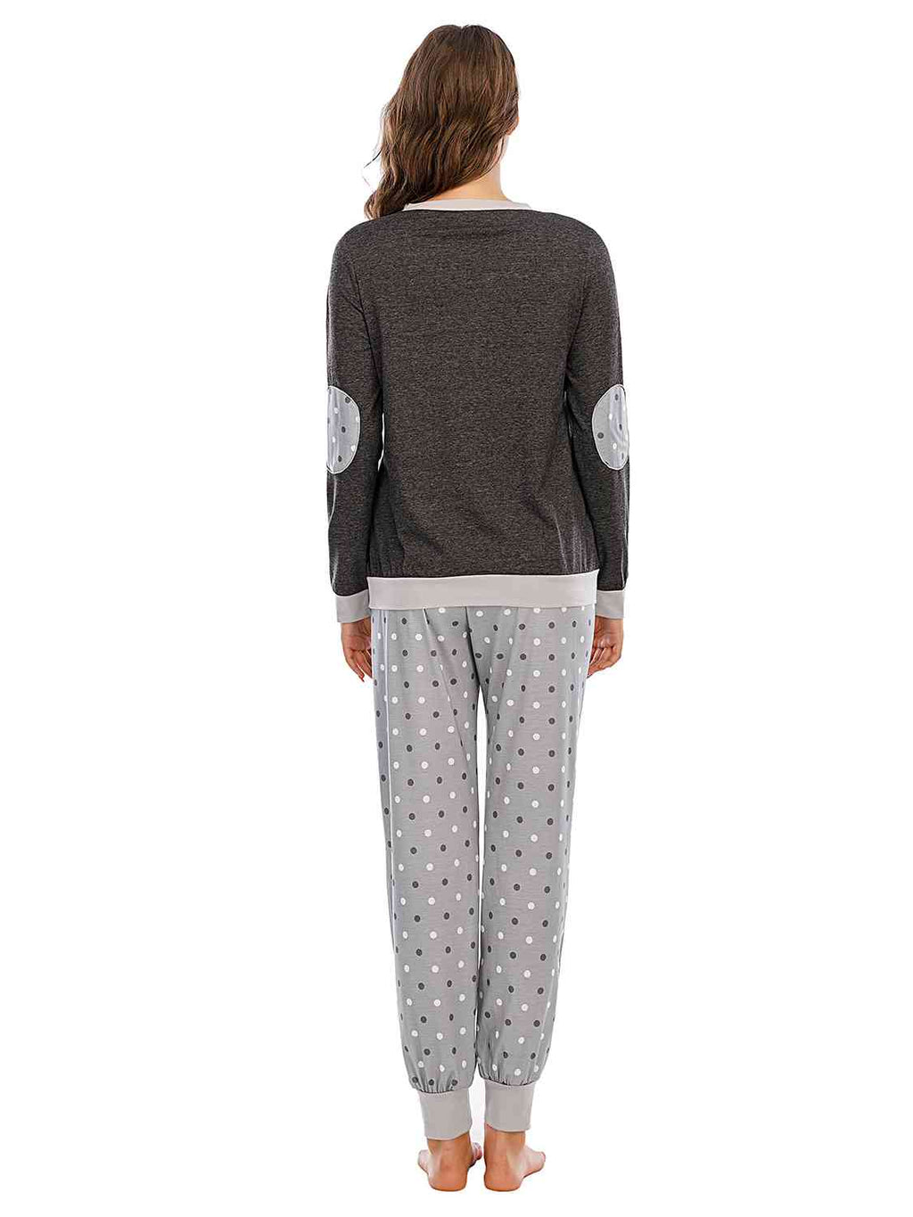 Long Sleeve Top and Polka Dot Pants Set  Shop One Place