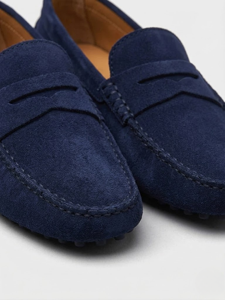 Mocasines de conducción de ante