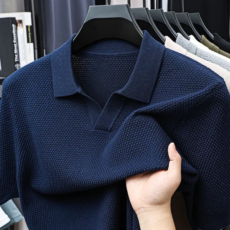 Polo Wesley de punto gofrado