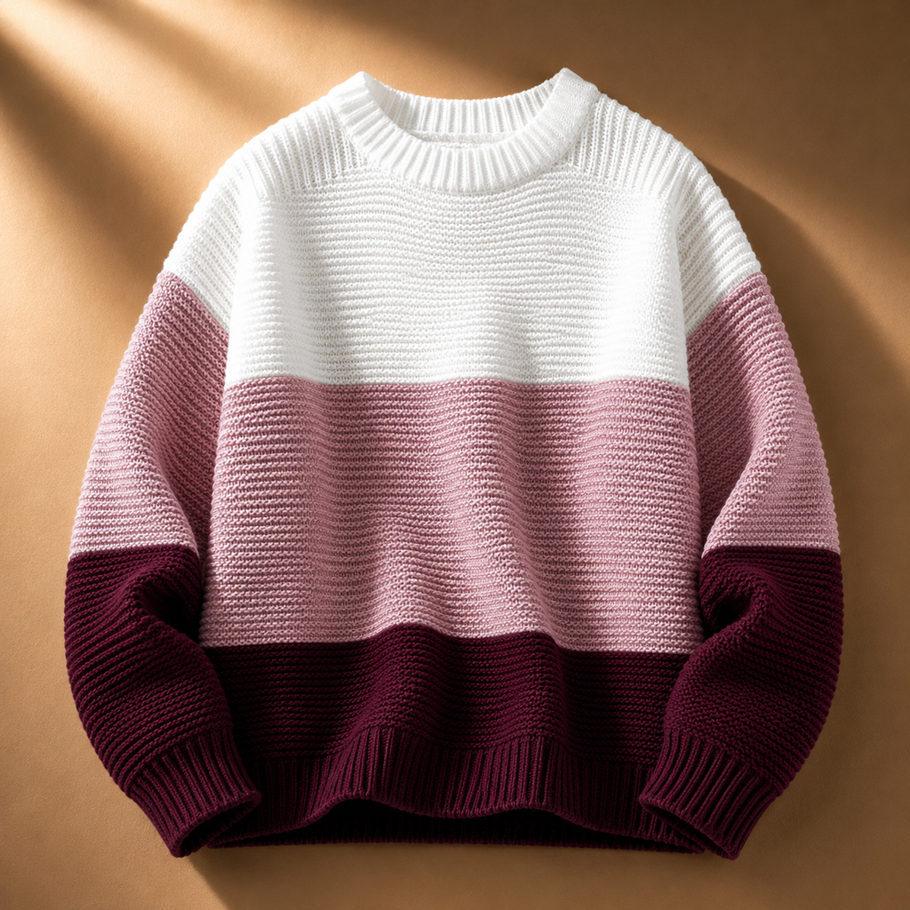 Prenda de punto con bloques de color Frances Signature
