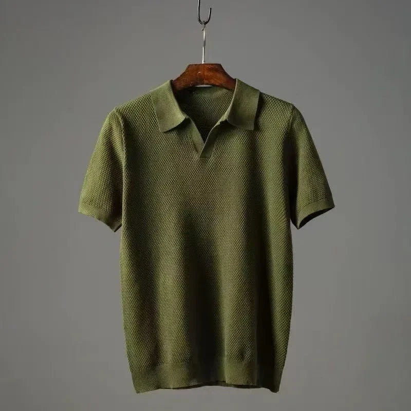 Polo Wesley de punto gofrado