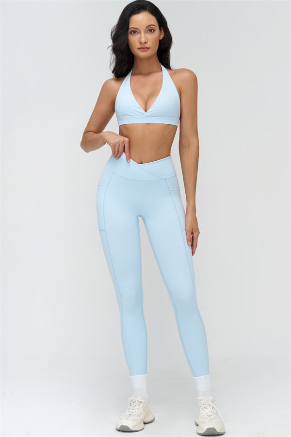 Conjunto de 2 piezas BoldFit: sujetador deportivo y leggings