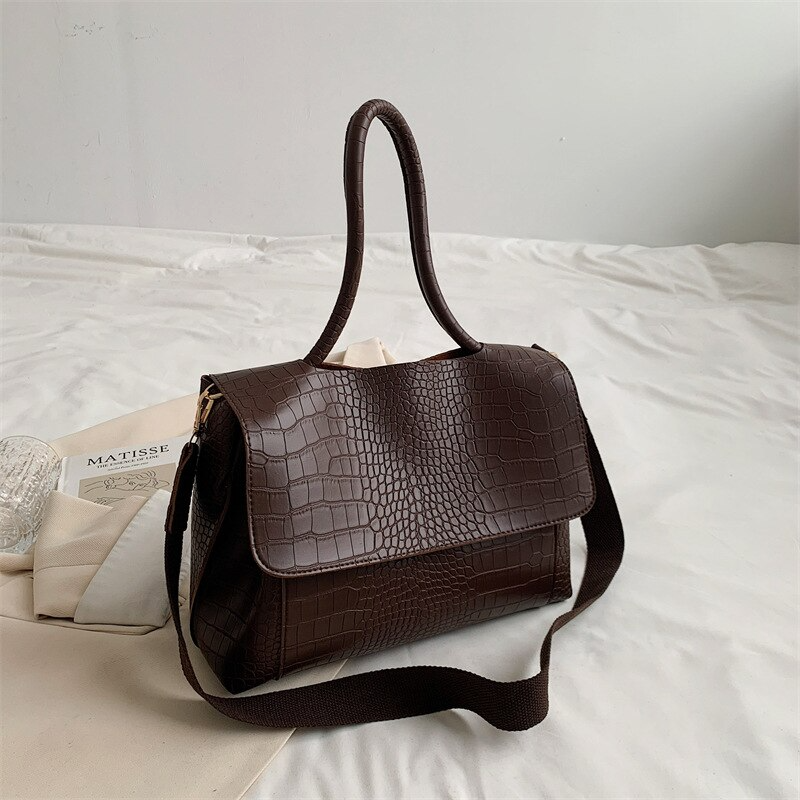 Bolso de cuero vegano de gran capacidad