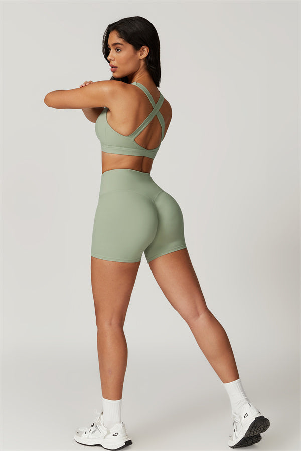 Conjunto de 2 piezas Eloise: sujetador deportivo y shorts