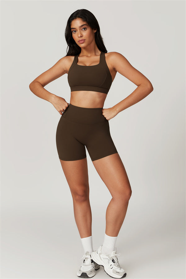 Conjunto de 2 piezas Eloise: sujetador deportivo y shorts