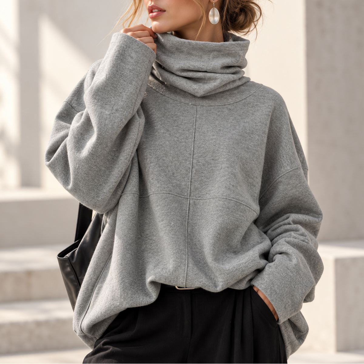 Jersey de punto con cuello distintivo Anabelle