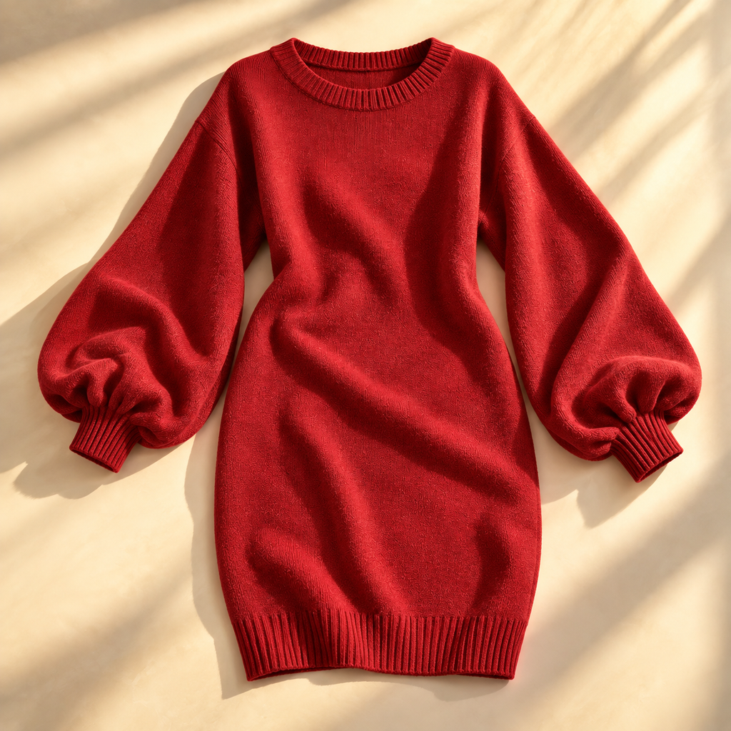 Vestido de punto tipo farol Margot