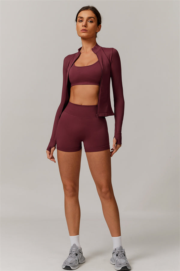 Conjunto Nova Luxe de 2 piezas: chaqueta y shorts