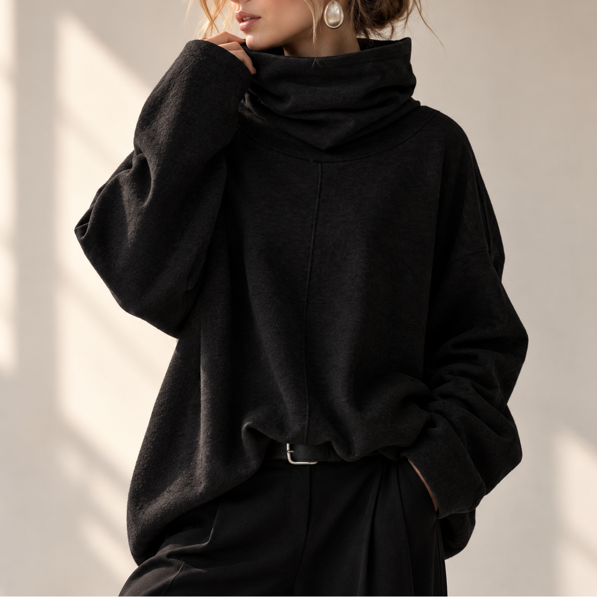 Jersey de punto con cuello distintivo Anabelle