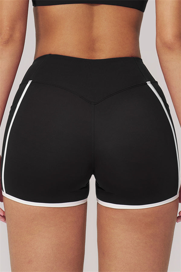 Conjunto de 2 piezas Clarity con sujetador deportivo de tirantes dobles y shorts