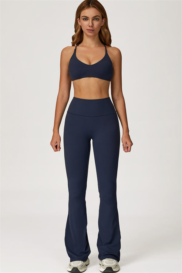 Lily 2-delige set met sport-bh en uitlopende legging