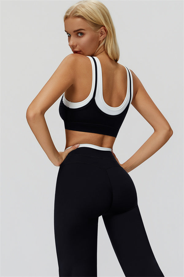 Conjunto Canyon de 2 piezas: sujetador deportivo y leggings acampanados