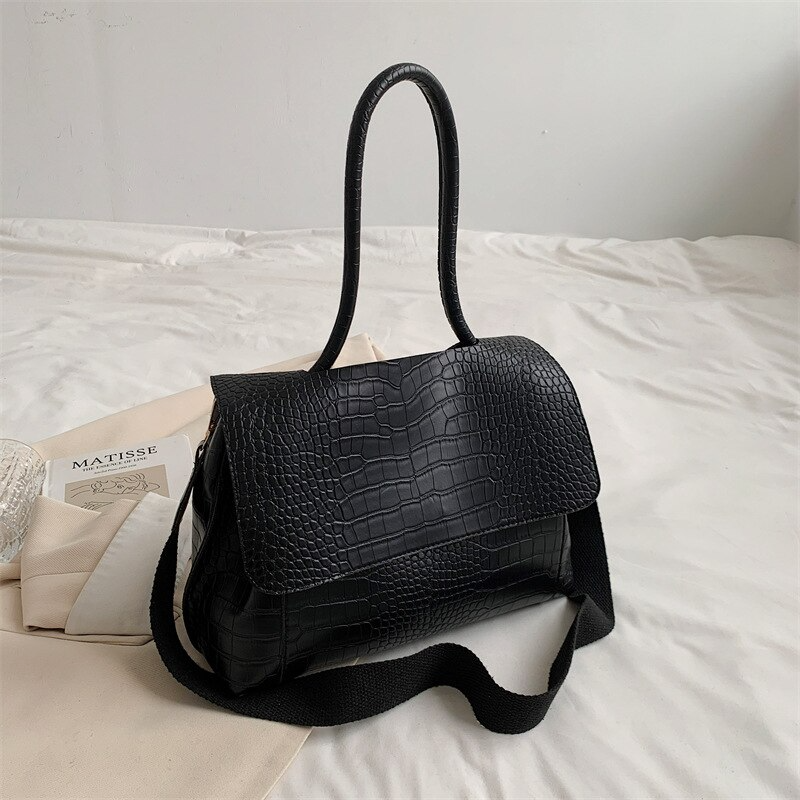 Bolso de cuero vegano de gran capacidad