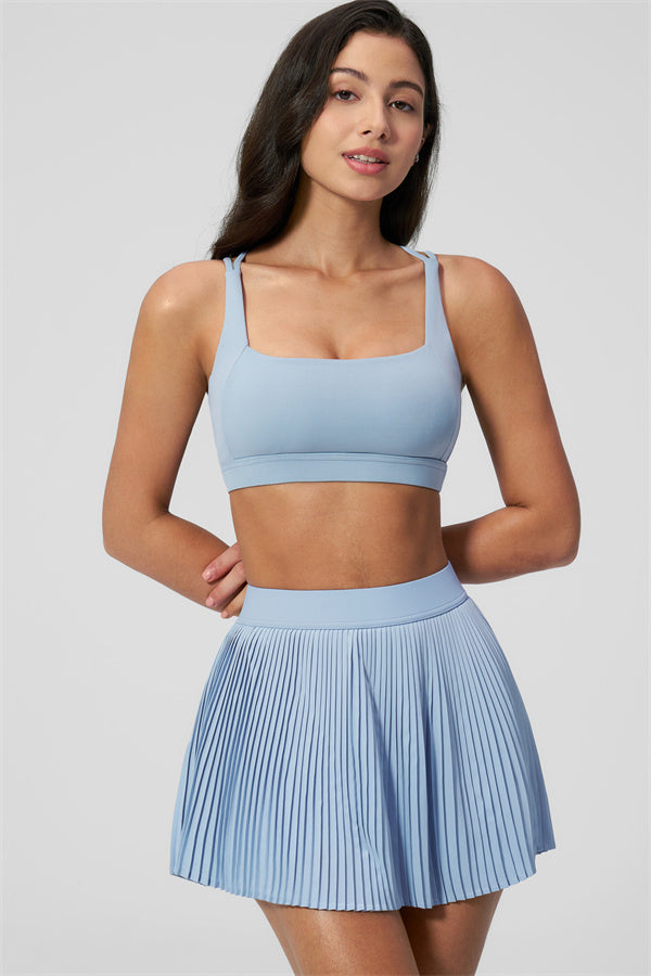 Conjunto de 2 piezas Balance: sujetador deportivo y falda de tenis