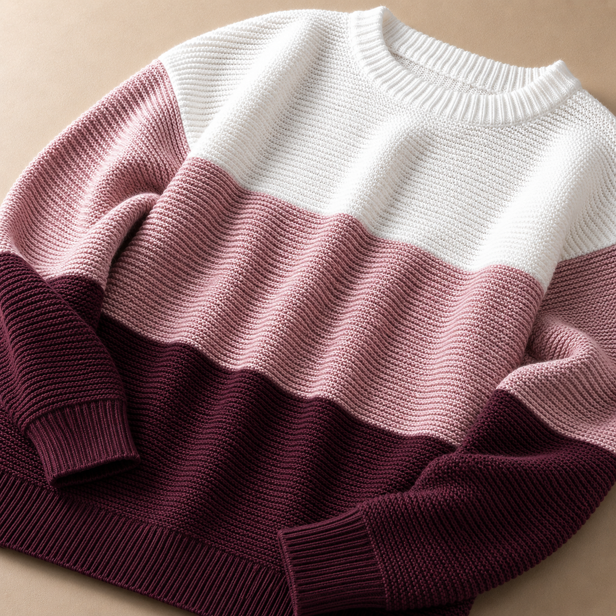 Prenda de punto con bloques de color Frances Signature