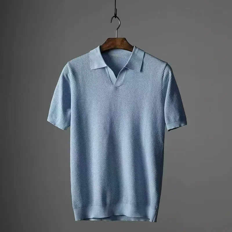 Polo Wesley de punto gofrado