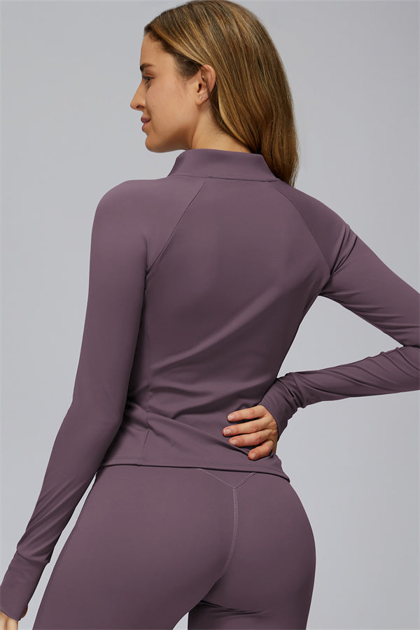 Conjunto de 2 piezas FlexCore Pure: chaqueta con cremallera y leggings acampanados