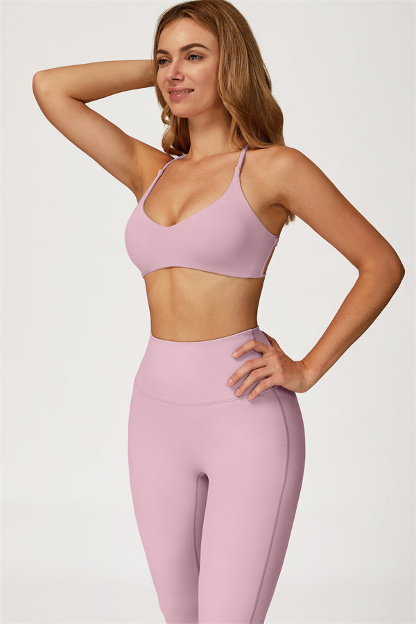 Lily 2-delige set met sport-bh en uitlopende legging