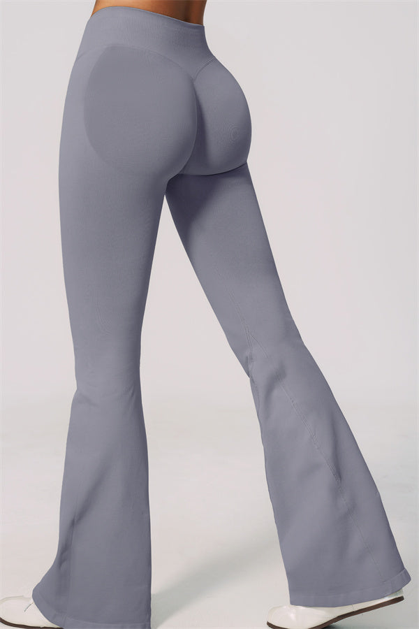 Conjunto de 2 piezas Velvetine: top de tirantes y leggings acampanados