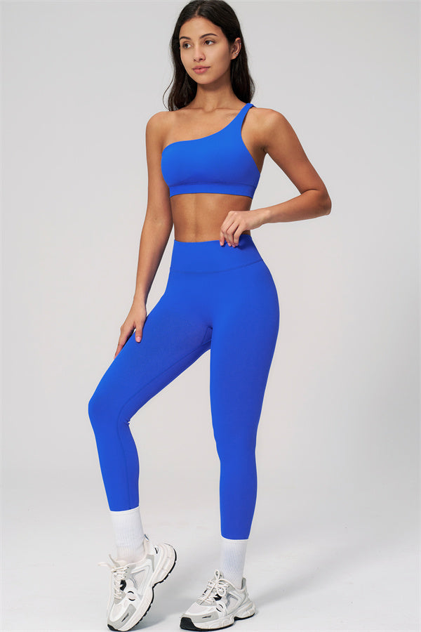 Empower 2-delige set: sportbeha met één schouderband en legging