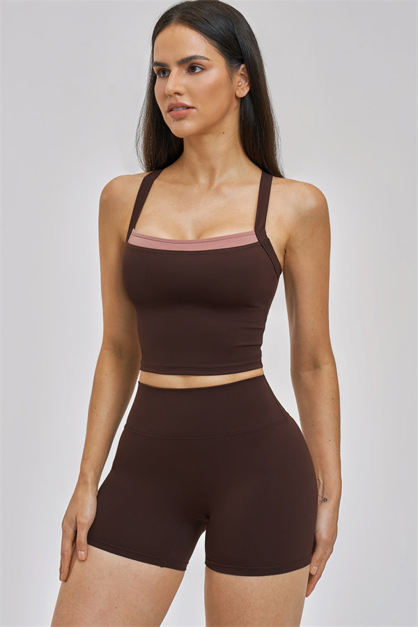 Conjunto Seraphine de 2 piezas: camiseta de tirantes y pantalones cortos
