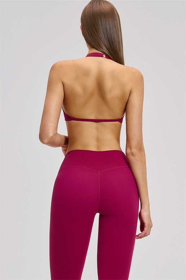 Conjunto de 2 piezas Zestful: sujetador deportivo y leggings